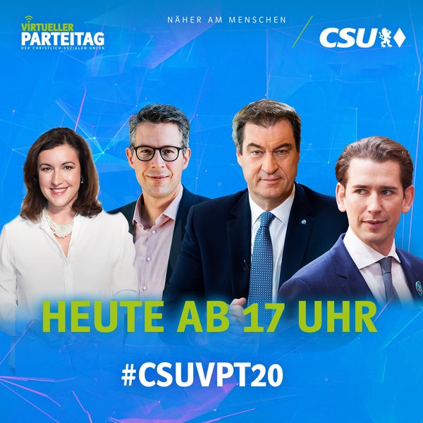 Erster digitaler Parteitag der CSU