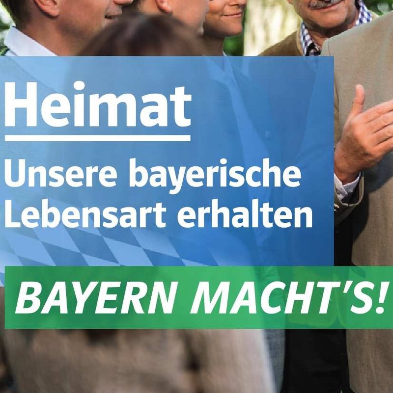 Plakat zur Landtagswahl 2018