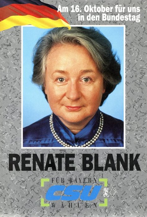 Renate Blank (Ausschnitt Wahlprospekt Bundestagswahl 1994)