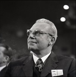 Franz Heubl auf dem CSU-Parteitag im Oktober 1971 in München (ACSP/Foto Josef A. Slominski)