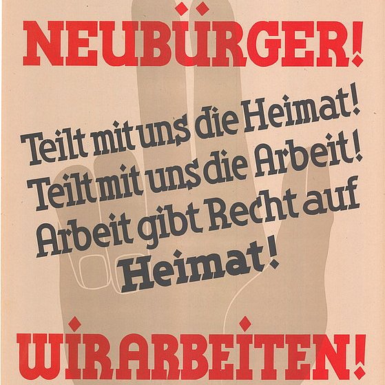 Plakat zur Landtagswahl 1946