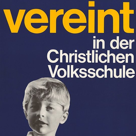 Plakat der CSU für das Volksbegehren 1967