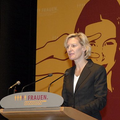 Angelika Niebler bei den Feierlichkeiten zu "60 Jahre Frauen Union" am 13.10.2007