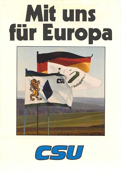 Plakat zur Europawahl 1984