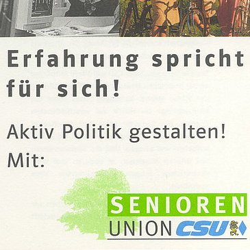 Flugblatt der Senioren-Union 1998