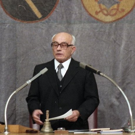 Alfred Seidl am 20.10.1982 im Bayerischen Landtag