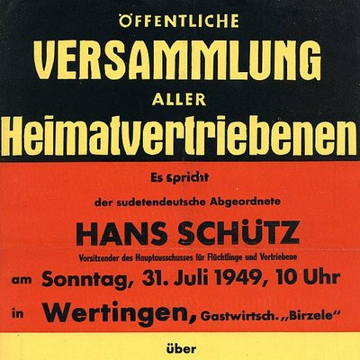 Plakat der UdA 1949