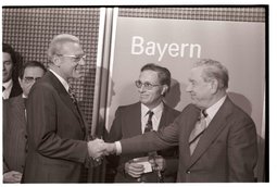 Franz Heubl und Alfons Goppel bei der Landtagswahl 1974 (ACSP/Foto Winfried Rabanus)