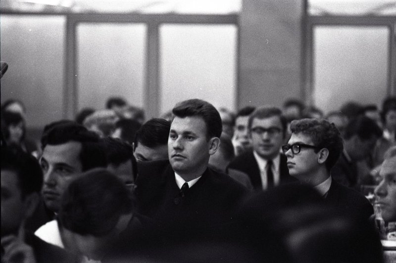 Manfred Baumgärtel beim Treffen der Jungen Union Landshut 1969
