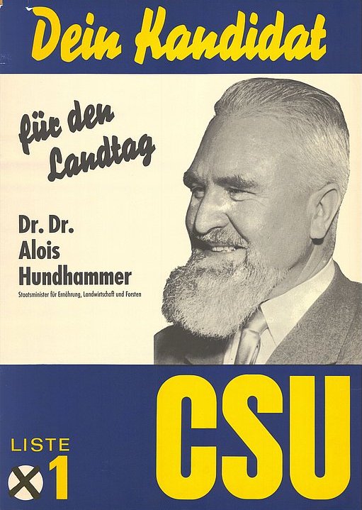 Plakat zur Landtagswahl 1962