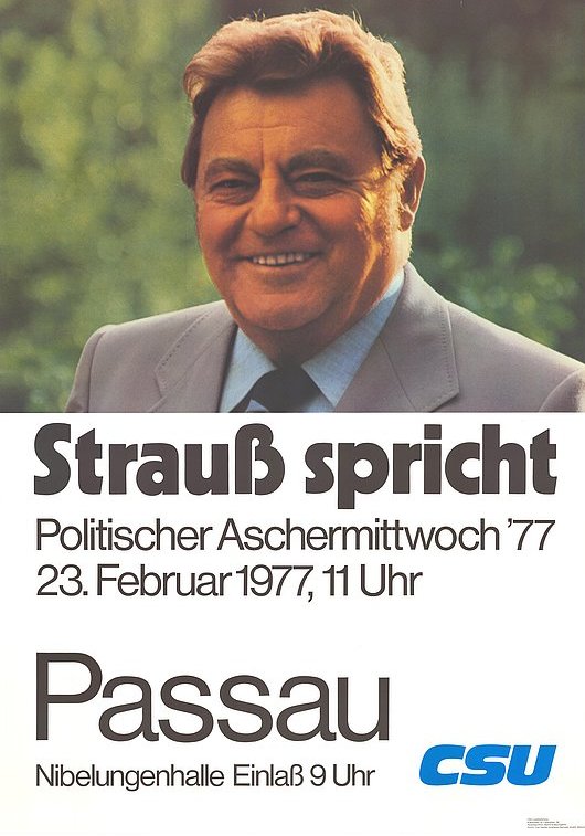 Politischer Aschermittwoch 1977