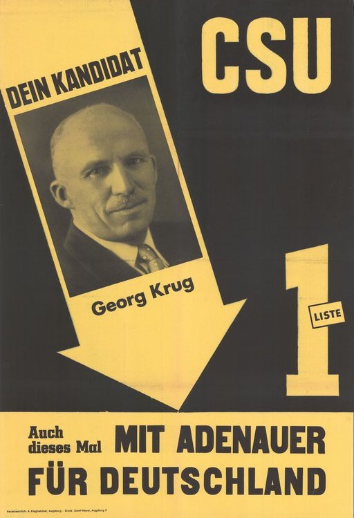 Georg Krug (Plakat für die Bundestagswahl 1957)