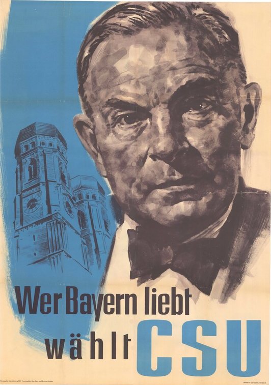 Plakat zur Landtagswahl 1954