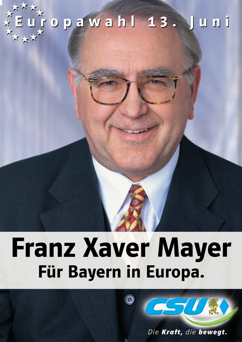 Wahlplakat für die Europawahl 1999