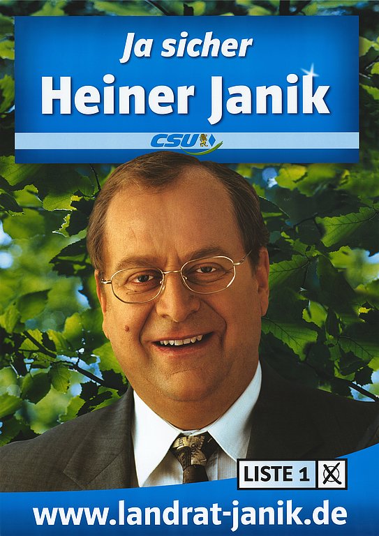 Plakat zur Kommunalwahl 2002 aus dem Landkreis Starnberg