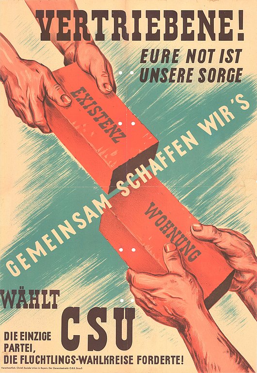 CSU-Plakat zur Bundestagswahl 1949