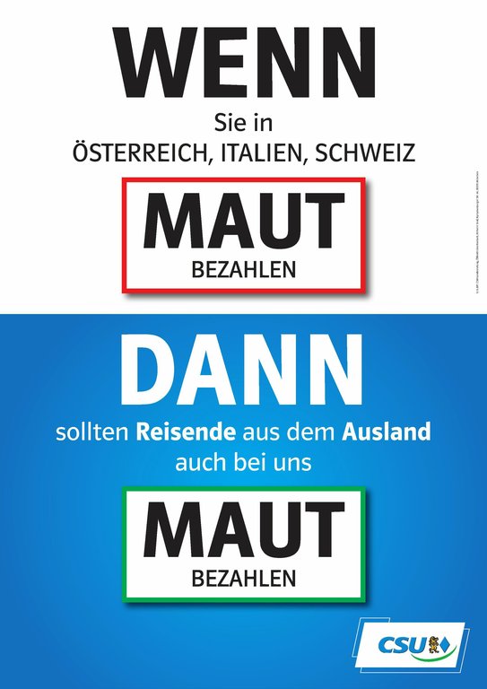 Plakat zur Bundestagwahl 2013