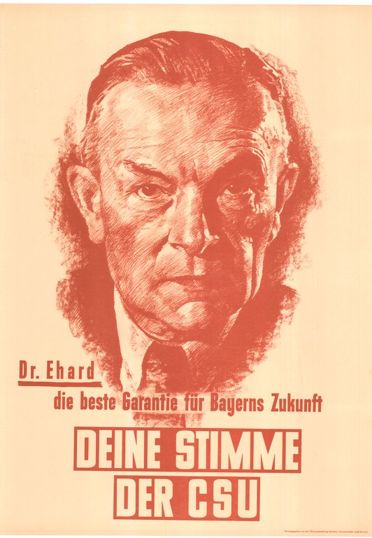 Hans Ehard - Plakat für die Landtagswahl 1950